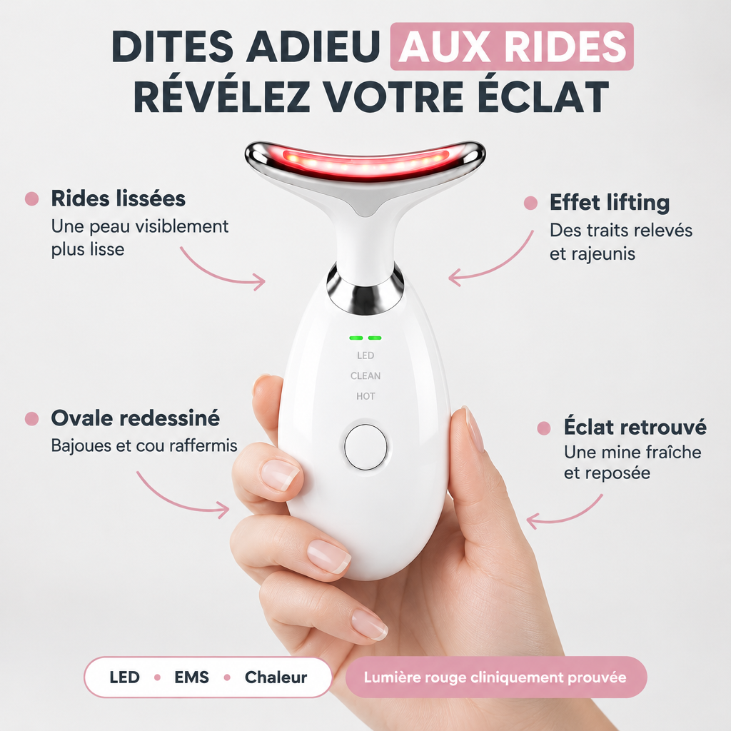 Aube™ : Sculpteur facial LED 7 en 1